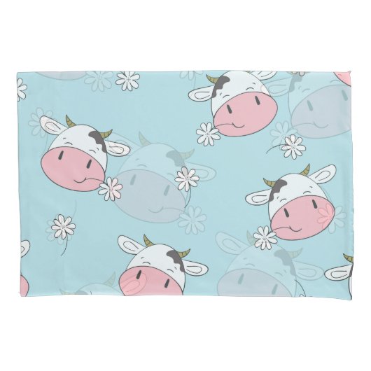 Hübsche Girl-Blume: HandGezeichnet Vintag Kissenbezug (Vorderseite)