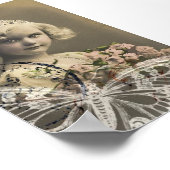 Hübsche Girl Collage Poster (Ecke)