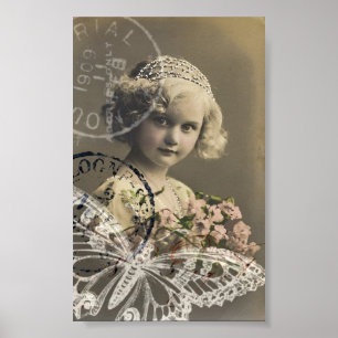 Hübsche Girl Collage Poster