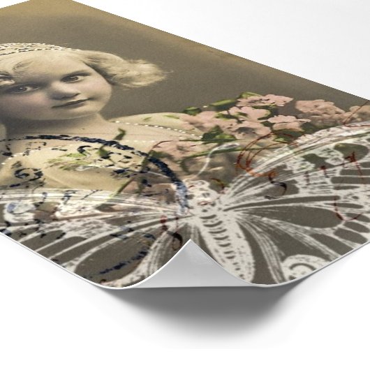 Hübsche Girl Collage Poster (Ecke)