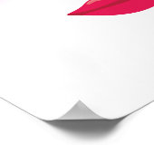 Hübsche Girl-Lashes Poster (Ecke)