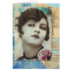 Hübsche Girl Paint Chip Collage