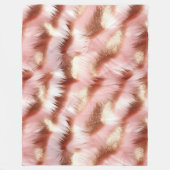 Hübsche Girl-Rose Fleecedecke (Vorderseite)