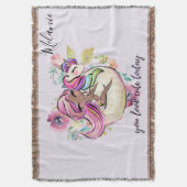 Hübsche Girly IHR SEHEN NIEDLICHEN HEUTE Einhorn R Decke (Vorderseite Vertikal)