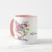 Hübsche Girly IHR SEHEN NIEDLICHEN HEUTE Einhorn R Tasse (Vorderseite Links)