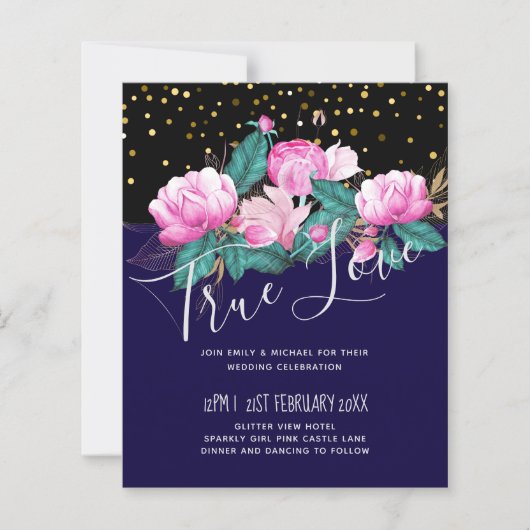 Hübsche Girly Pink Black (Vorderseite)