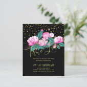 Hübsche Girly Pink Black (Stehend Vorderseite)