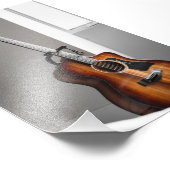 Hübsche Gitarre Fotodruck (Ecke)