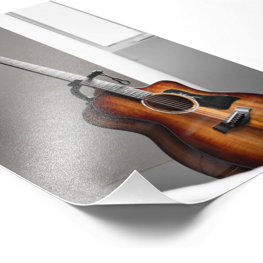 Hübsche Gitarre Fotodruck (Ecke)