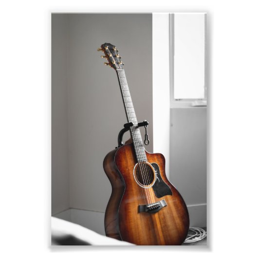 Hübsche Gitarre Fotodruck (Vorne)