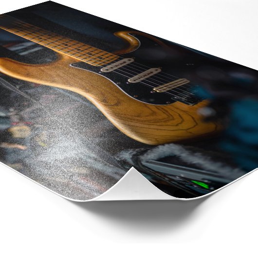 Hübsche Gitarre Fotodruck (Ecke)