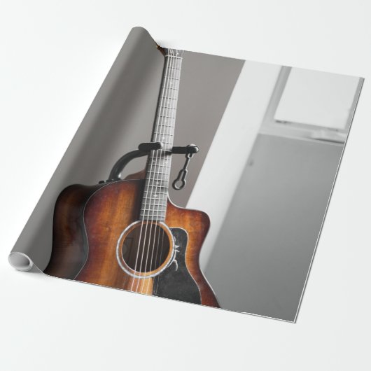 Hübsche Gitarre Geschenkpapier (Ungerollt)