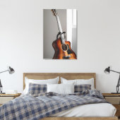 Hübsche Gitarre Leinwanddruck (Insitu (Schlafzimmer))