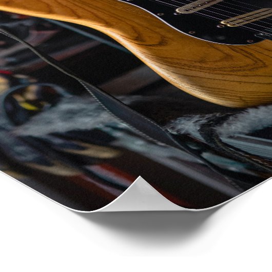 Hübsche Gitarre Poster (Ecke)