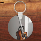Hübsche Gitarre Schlüsselanhänger (Vorderseite)