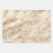 Hübsche Glam-Goldglanzpunkte Geschenkpapier Set (Vorderseite)