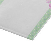 Hübsche Glasfaser: Zwei rosa Rosen Schneidebrett (Ecke)