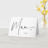 Hübsche Glücksmütter-Tagesgeschenk für Mama-Gruß Karte (Gelbe Blume)