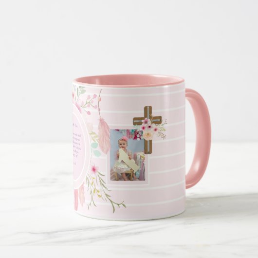 Hübsche Godtochter Motivierend Words FOTO Geschenk Tasse (VorderseiteRechts)