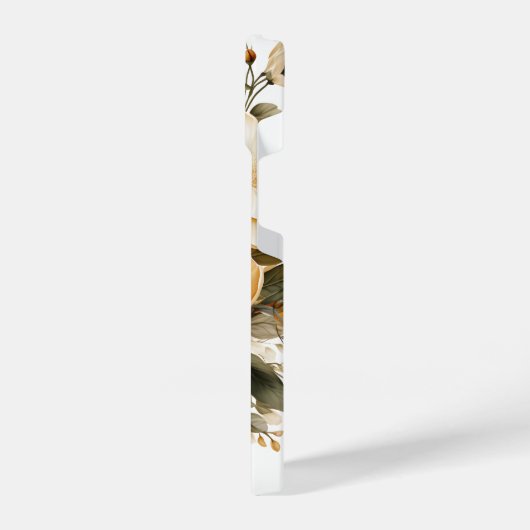 Hübsche Gold Wildblumen iPhone Case iPhone Hülle (Linke Seite)