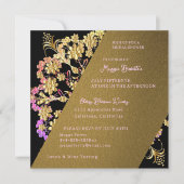 Hübsche Goldbridal-Dusche Einladung (Vorderseite)