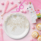 Hübsche Golddots Pappteller (Party)