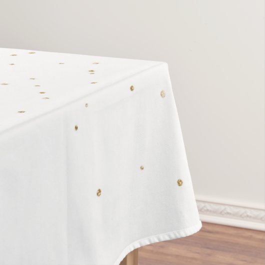 Hübsche Golddots Tischdecke (Beispiel)