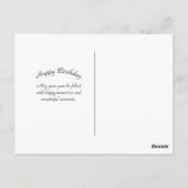 Hübsche Goldene Feldgebirge Geburtstag Postkarte (Rückseite)