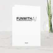 Hübsche Goldfrau | Leer Karte (Rückseite)