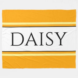 HÜBSCHE, goldgelbe Streifen Fleecedecke