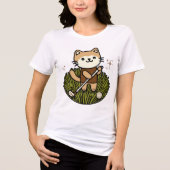 hübsche Golf-Illustration Tri-Blend Shirt (Vorderseite)