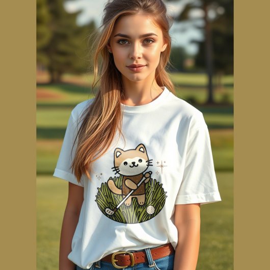 hübsche Golf-Illustration Tri-Blend Shirt