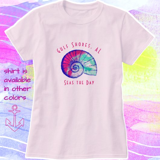 Hübsche Golfküste Alabama Seashell T - Shirt