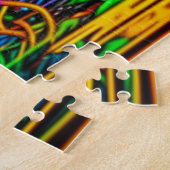 Hübsche Graffiti Street Art Colorful Woman Puzzle (Seite)