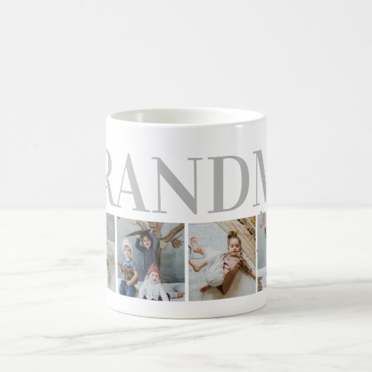 Hübsche Grandma-Collage Kaffeetasse (Mittel)