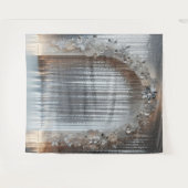 Hübsche Grautöne (nicht metallisch), Blumenbogen Wandteppich (Vorderseite (Horizontal))