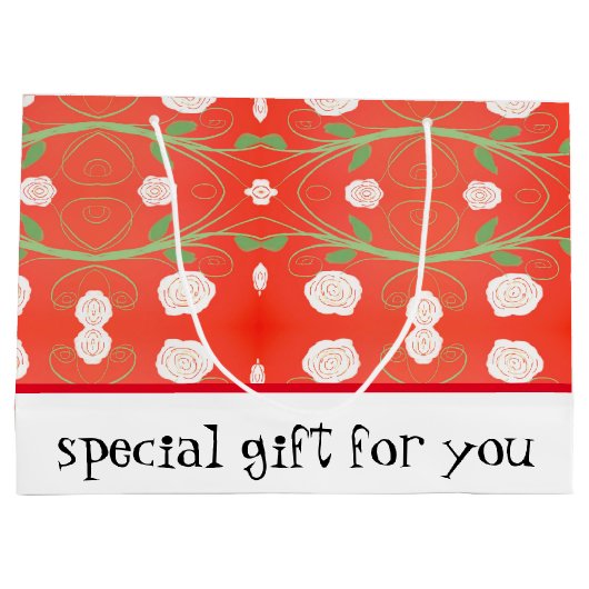 Hübsche Große Geschenktüte (Rückseite)