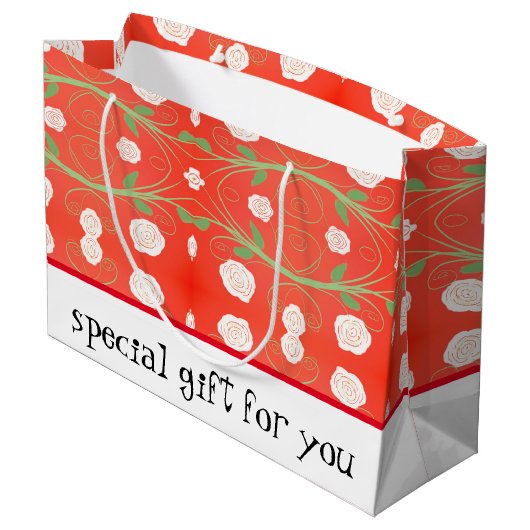 Hübsche Große Geschenktüte (Rückseite Schrägansicht)