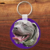 Hübsche Grube in Lila Schlüsselanhänger (Vorderseite)