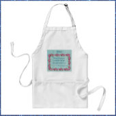 Hübsche Grün- und Rosendanken Schürze