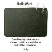 Hübsche grüne Badematte