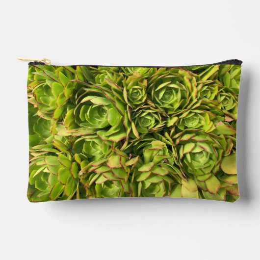 Hübsche grüne Blumen-Tasche für Kosmetik oder Stif Zubehörtasche (Vorderseite)