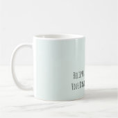 Hübsche grüne Blumenstift-Träume Kaffeetasse (Links)