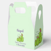 Hübsche grüne Fleischfresser-Pflanze Cartoon Geschenkschachtel (Geöffnet)