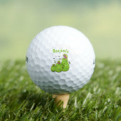 Hübsche grüne Fleischfresser-Pflanze Cartoon Golfball (Insitu T-Shirt)