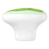 Hübsche grüne Fleischfresser-Pflanze Cartoon Keramikknauf (Seitenansicht)