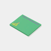 Hübsche grüne Fleischfresser-Pflanze Cartoon Post-it Klebezettel (angewinkelt)