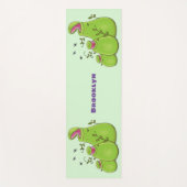 Hübsche grüne Fleischfresser-Pflanze Cartoon Yogamatte (Vorderseite)