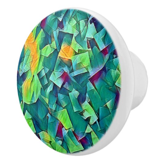 Hübsche grüne Mosaiktür oder Schublade Keramikknauf (Rechts)