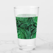 Hübsche grüne Rose Glas (Rückseite)